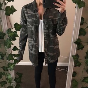 Express Camo button up shirt